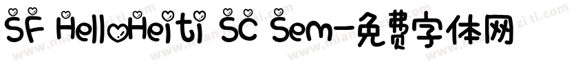SF HelloHeiti SC Sem字体转换